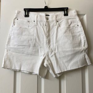 J. Crew Factory White Denim Shorts Size 31 NWOT